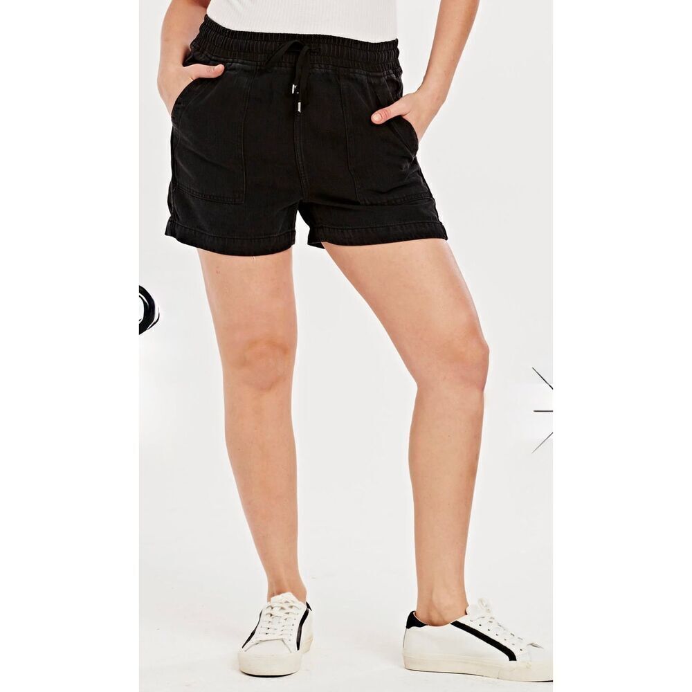 Dear John CAMILLE Pull On SHORTs WITH TENCEL™ LYOCELL FIBERS Black L